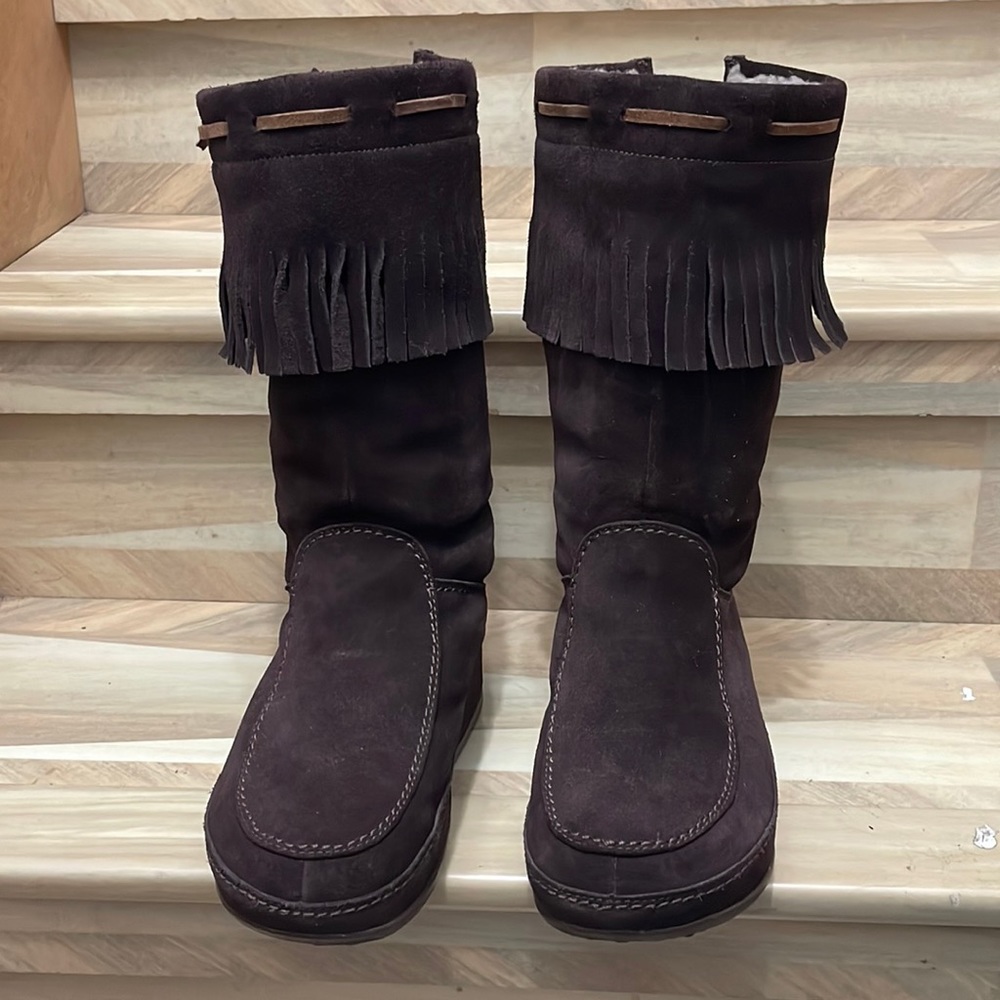 FITFLOP SUEDE LEATHER BOOTS